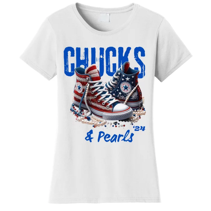 Chucks And Pearls Cute Women 2024 Women's T-Shirt