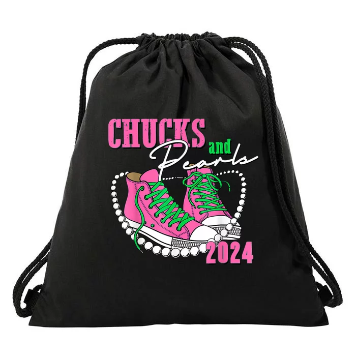 Chucks And Pearls 2024 Voting 2024 Drawstring Bag