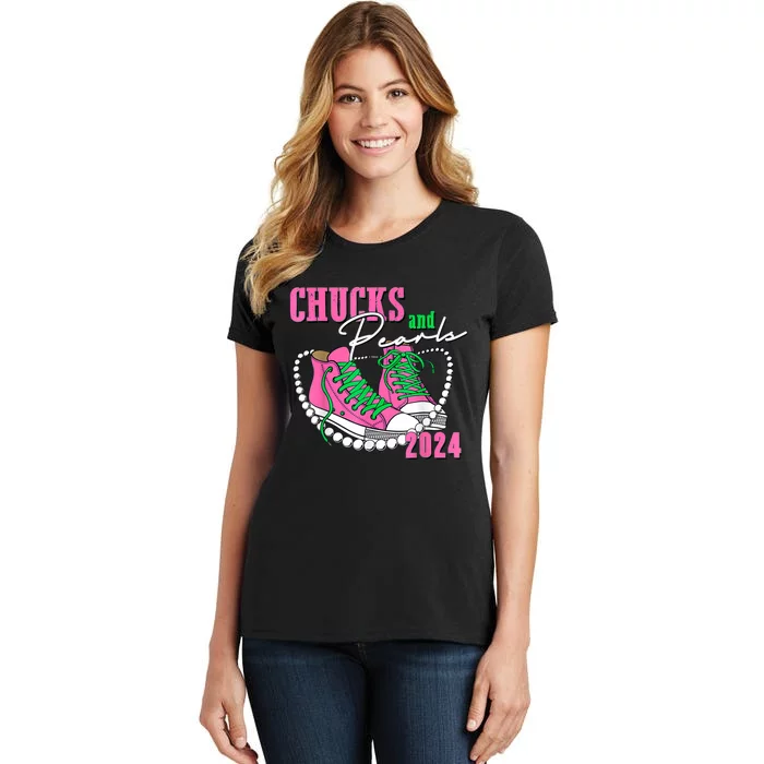 Chucks And Pearls 2024 Voting 2024 Women's T-Shirt