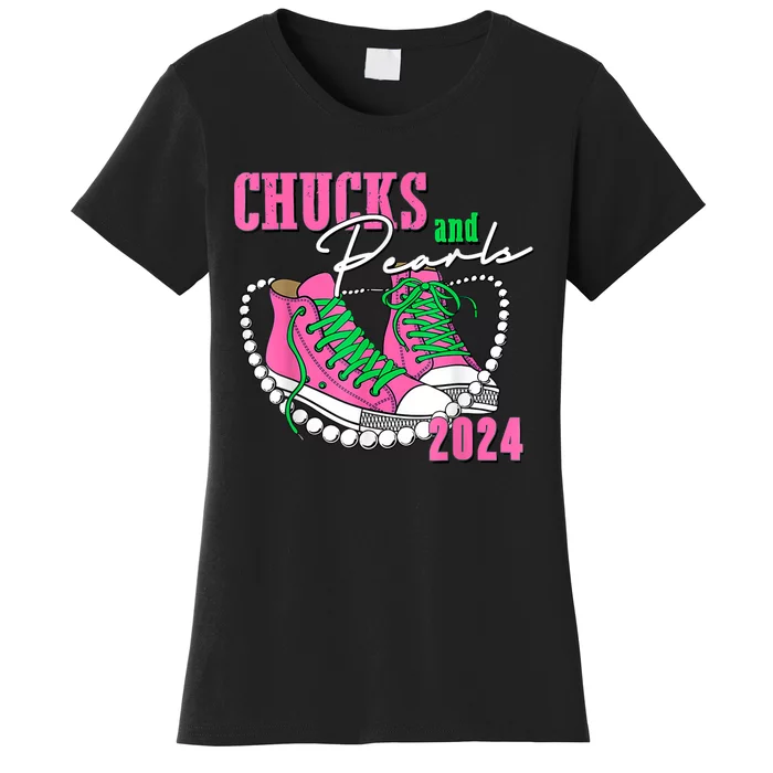 Chucks And Pearls 2024 Voting 2024 Women's T-Shirt