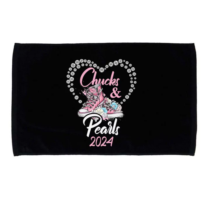 Chucks And Pearls 2024 Election 2024 Gift Microfiber Hand Towel