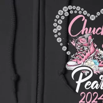 Chucks And Pearls 2024 Election 2024 Gift Full Zip Hoodie