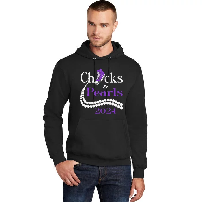 Chucks And Pearls I Understand The Assignment 2024 Gift Tall Hoodie