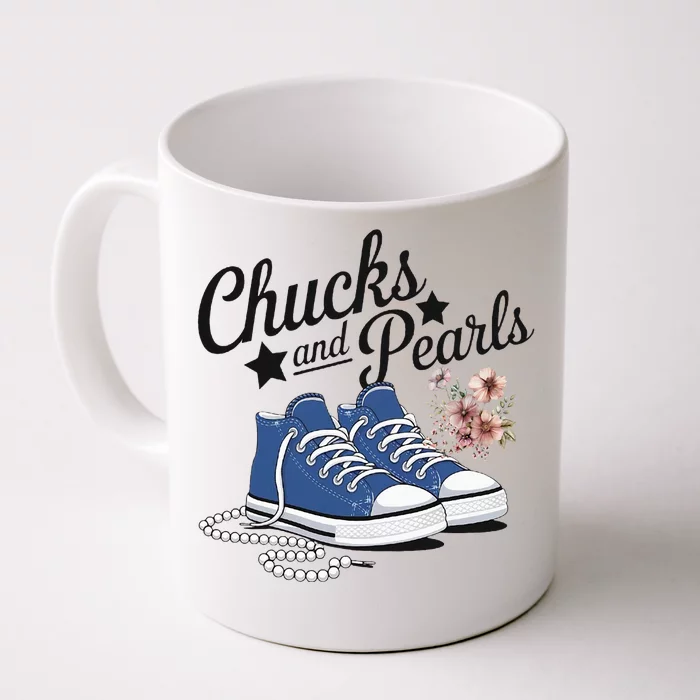 Chucks And Pearls For Ladies 2025 For Ladies Front & Back Coffee Mug