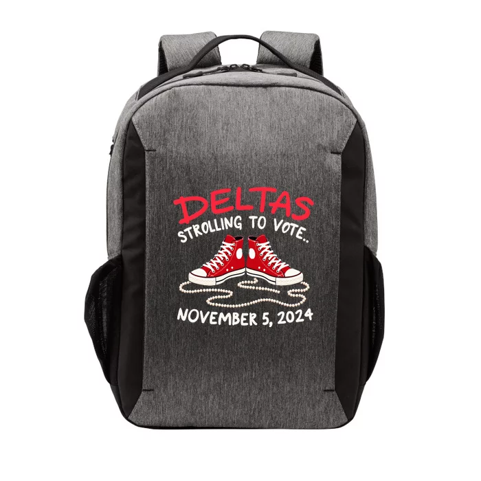 Chucks And Pearls Deltas Strolling To Vote November 5 2024 Vector Backpack