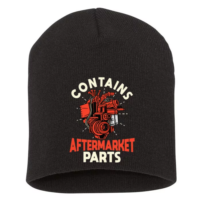 Contains Aftermarket Parts Open Heart Surgery Survivor Short Acrylic Beanie