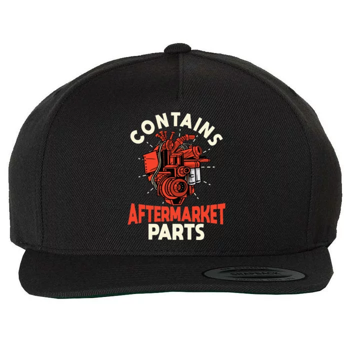 Contains Aftermarket Parts Open Heart Surgery Survivor Wool Snapback Cap