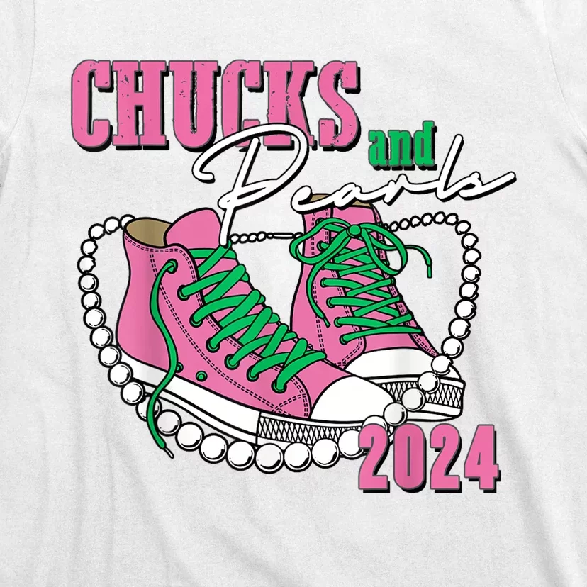 Chucks And Pearls IM With Her Kamala 2024 T-Shirt