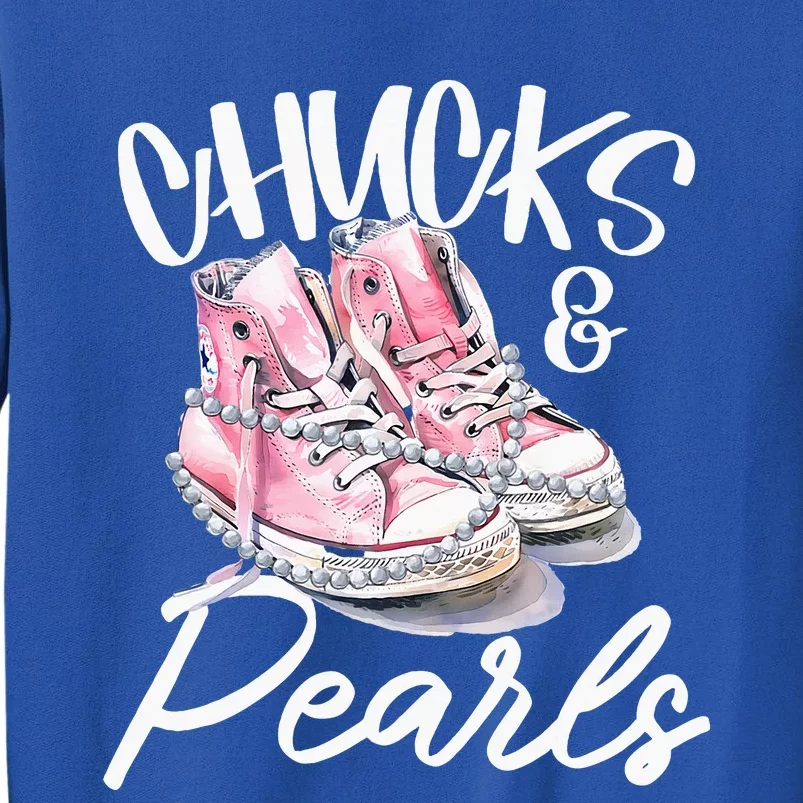 Chucks And Pearls Kamala Harris 2024 Sweatshirt