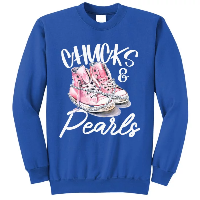 Chucks And Pearls Kamala Harris 2024 Sweatshirt