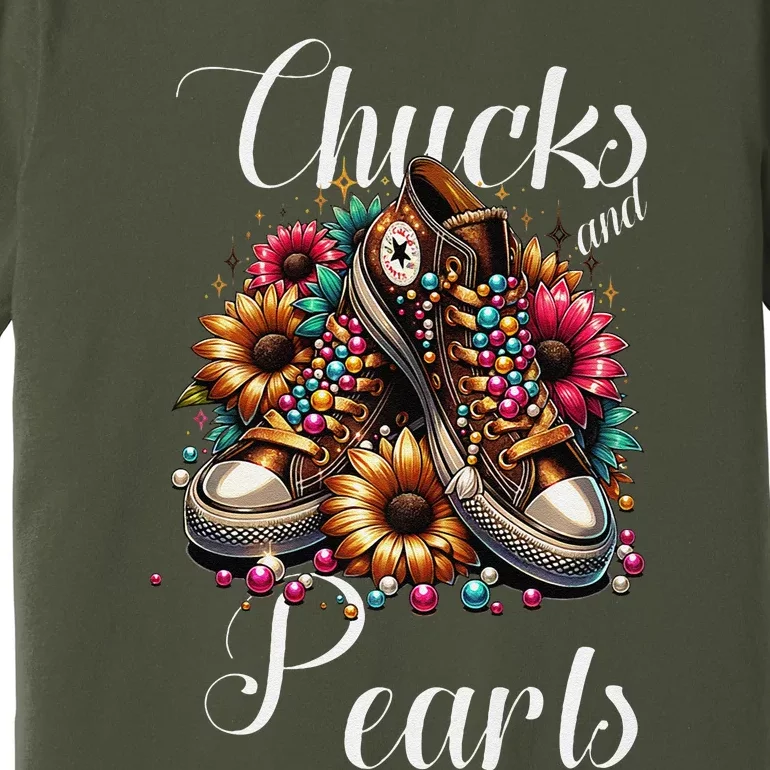 Chucks And Pearls S Premium T-Shirt