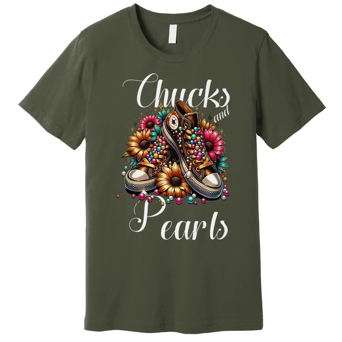 Chucks And Pearls S Premium T-Shirt