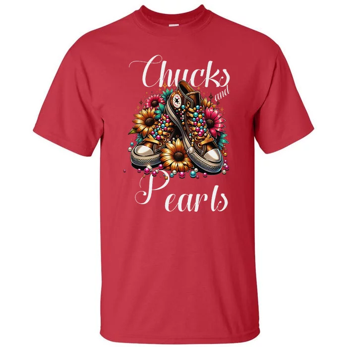 Chucks And Pearls S Tall T-Shirt