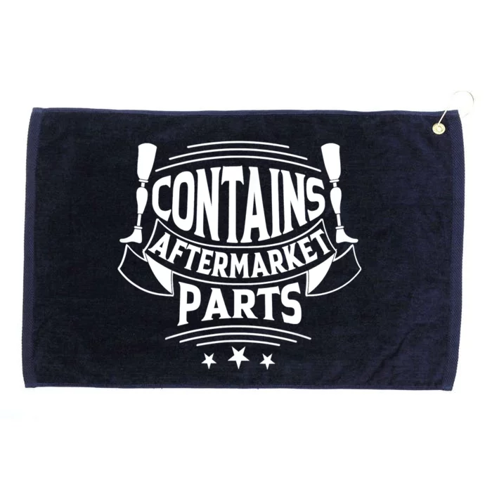 Contains Aftermarket Parts Amputee Clothing Amputee Gifts Grommeted Golf Towel