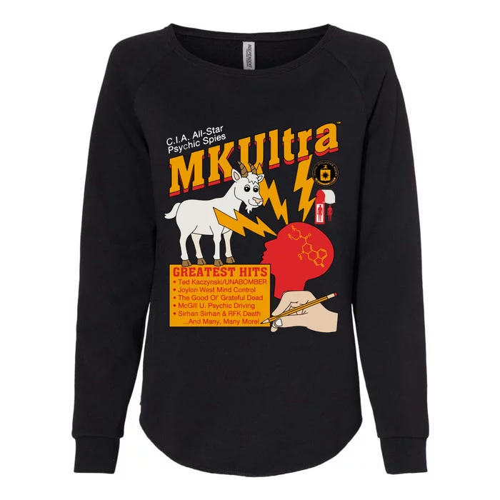 Cia Allstar Psychic Spies Mkultra Womens California Wash Sweatshirt