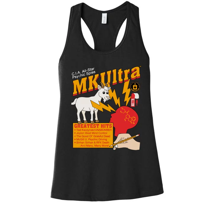 Cia Allstar Psychic Spies Mkultra Women's Racerback Tank