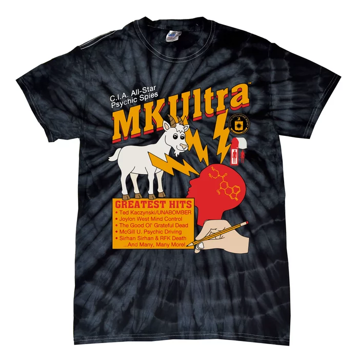 Cia Allstar Psychic Spies Mkultra Tie-Dye T-Shirt