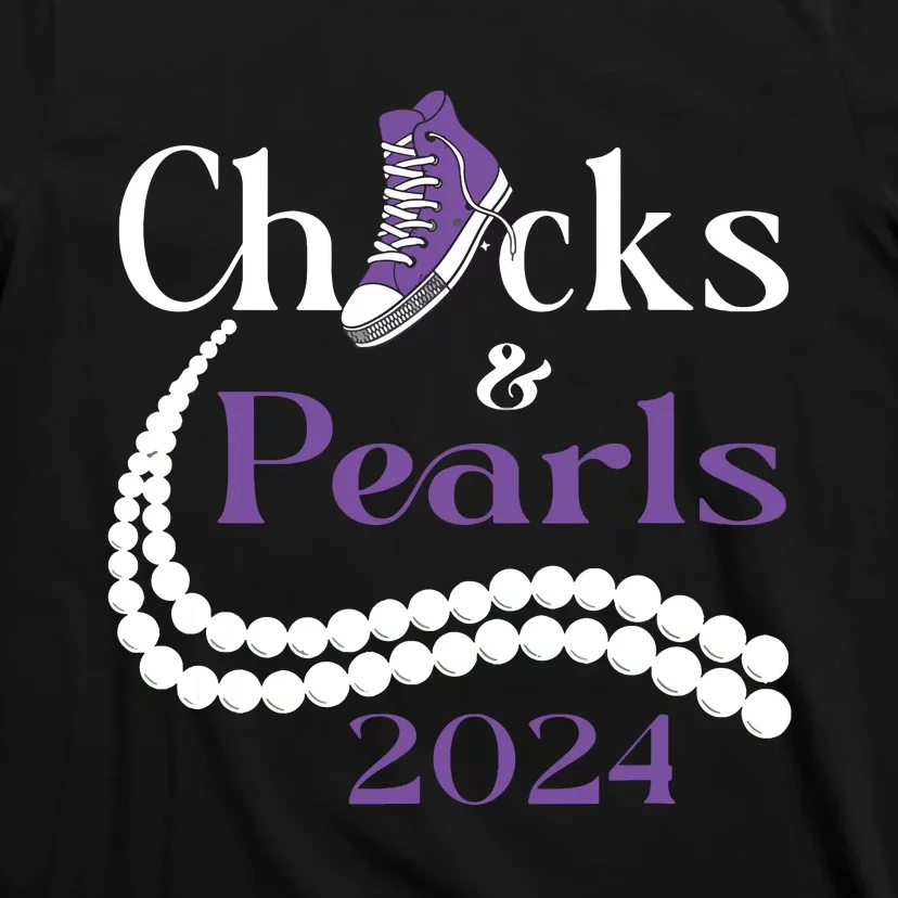 Chucks And Pearls I Understand The Assignment 2024 T-Shirt