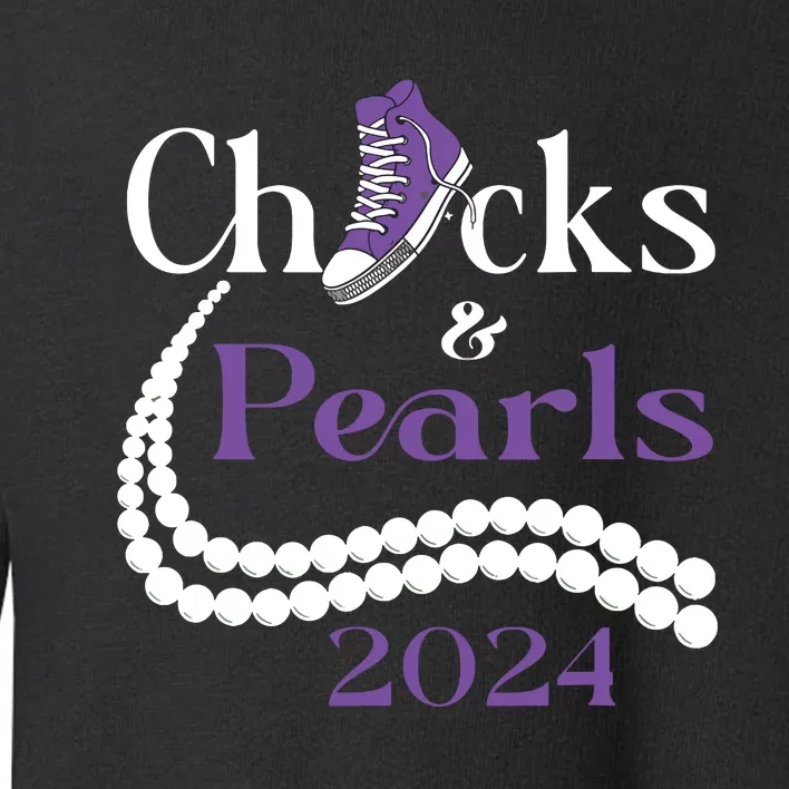 Chucks And Pearls I Understand The Assignment 2024 Toddler Sweatshirt