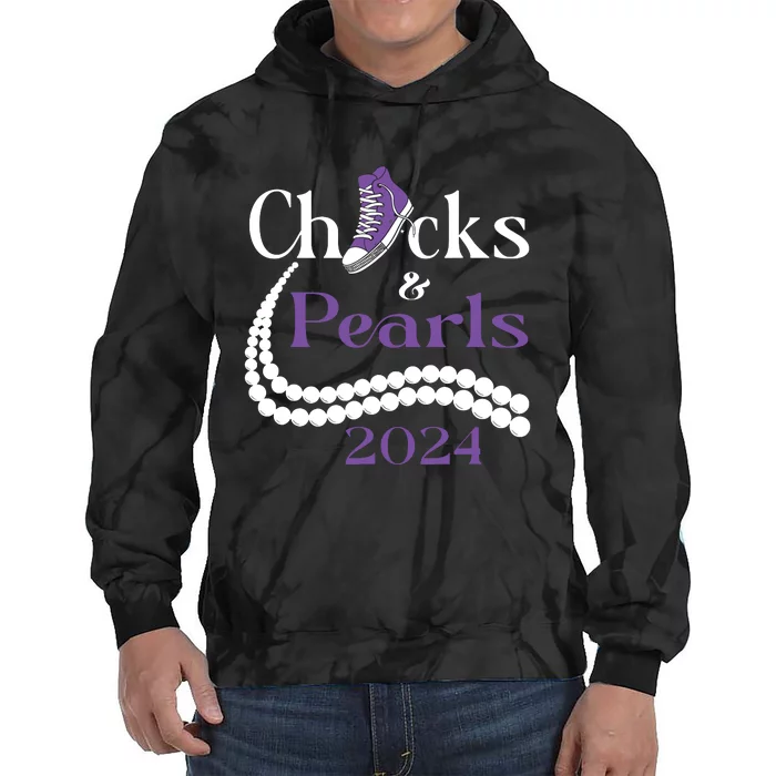 Chucks And Pearls I Understand The Assignment 2024 Tie Dye Hoodie