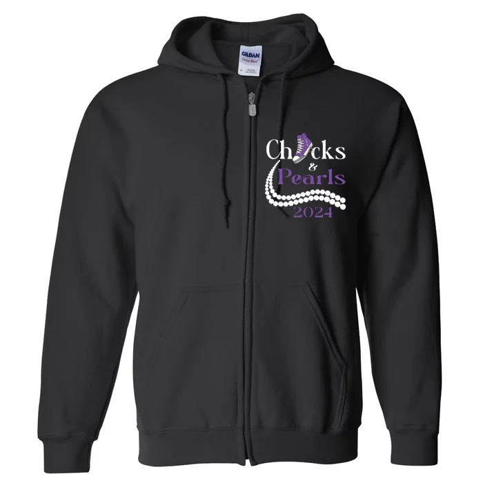 Chucks And Pearls I Understand The Assignment 2024 Full Zip Hoodie