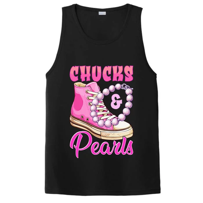 Chucks And Pearls Performance Tank