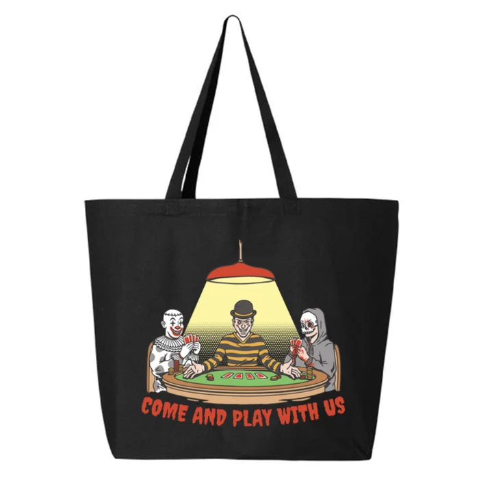 Come And Play With Us Spooky Horror Halloween 25L Jumbo Tote