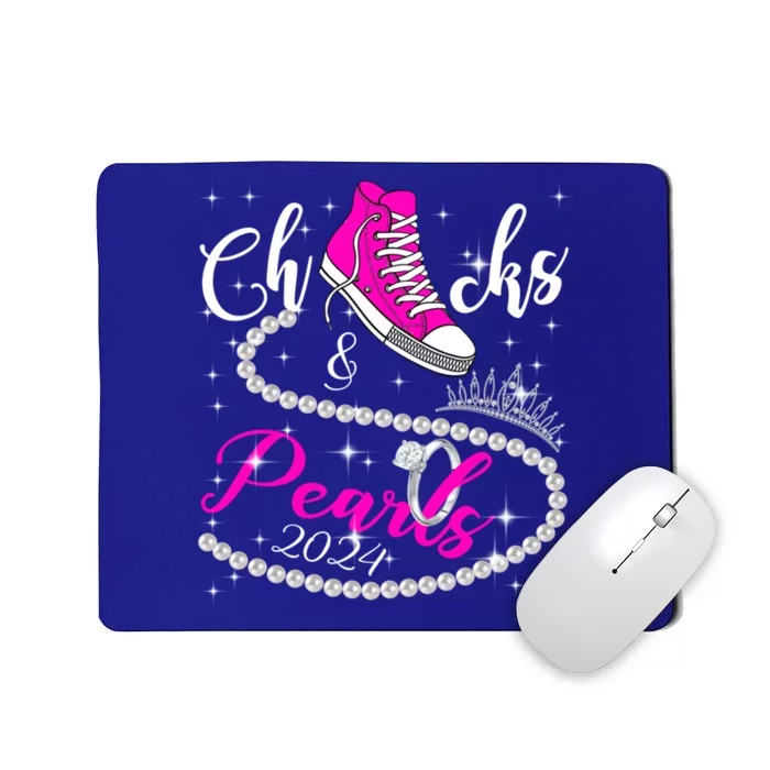 Chucks And Pearls 2024 Kamala Harris 2024 Vote President 47 Gift Mousepad