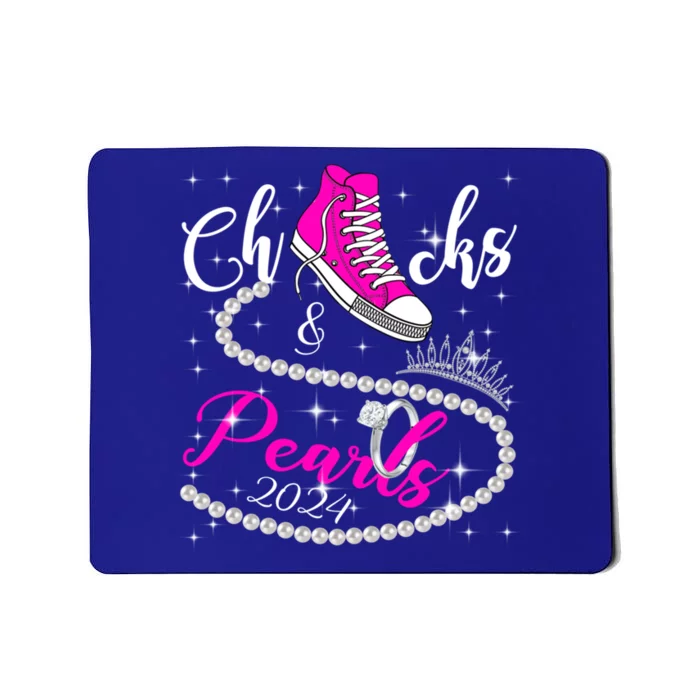 Chucks And Pearls 2024 Kamala Harris 2024 Vote President 47 Gift Mousepad