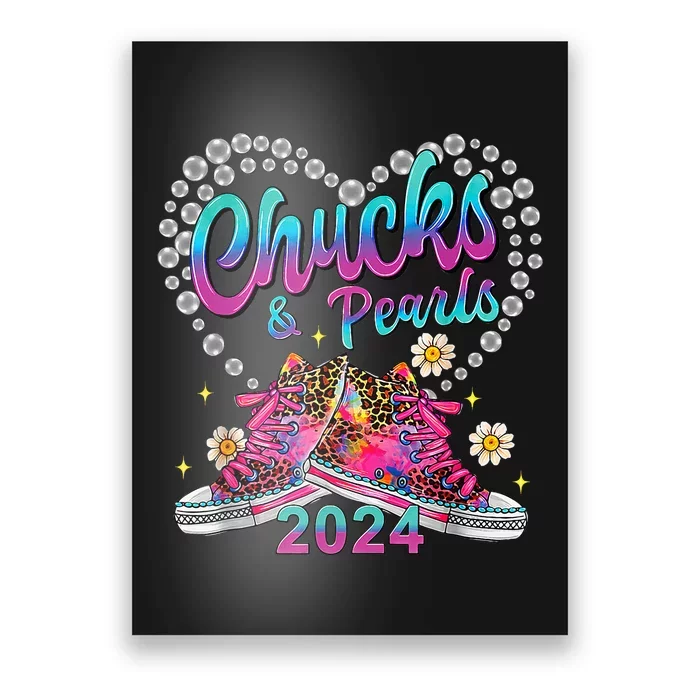 Chucks And Pearls Kamala Harris 2024 Poster