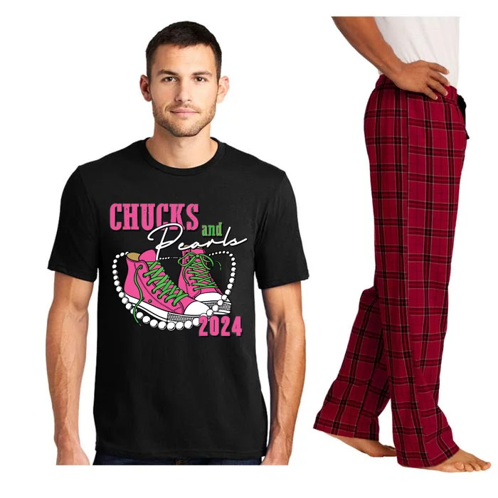 Chucks And Pearls Im With Her Kamala 2024 Pajama Set