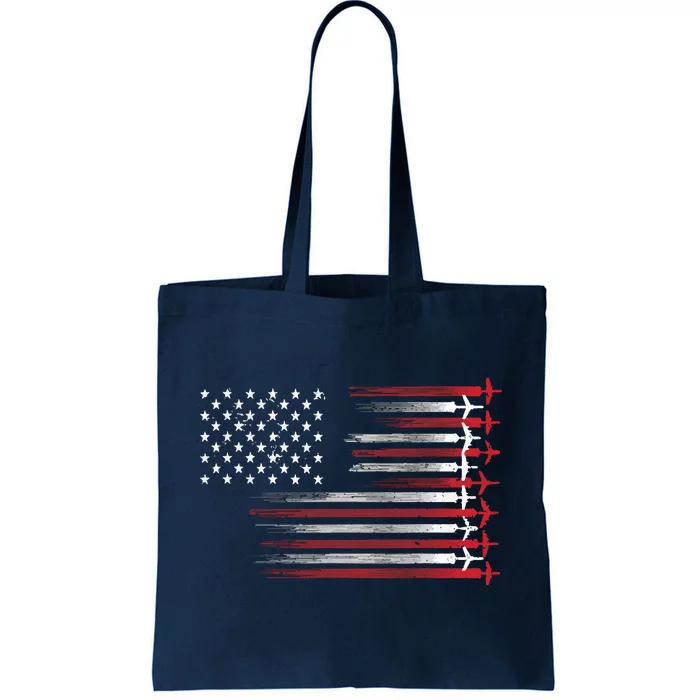 Cute Airplane Pilot Art For Men Women Aviation 4th Of July Tote Bag