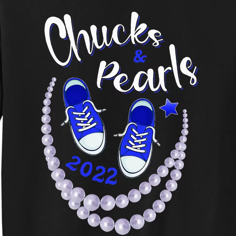 Chucks And Pearls Funny Kamala Harris 2024 Sweatshirt