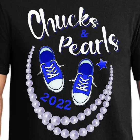 Chucks And Pearls Funny Kamala Harris 2024 Pajama Set