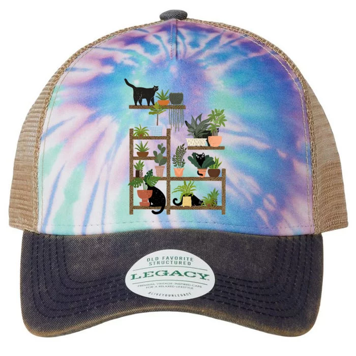 Cats And Plants Legacy Tie Dye Trucker Hat