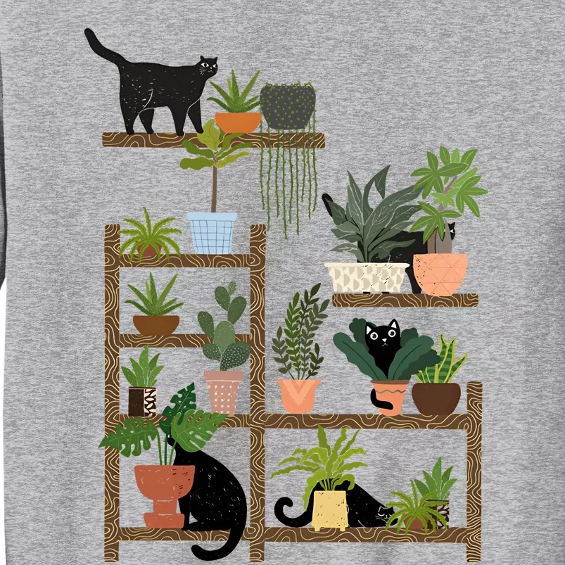 Cats And Plants Tall Sweatshirt