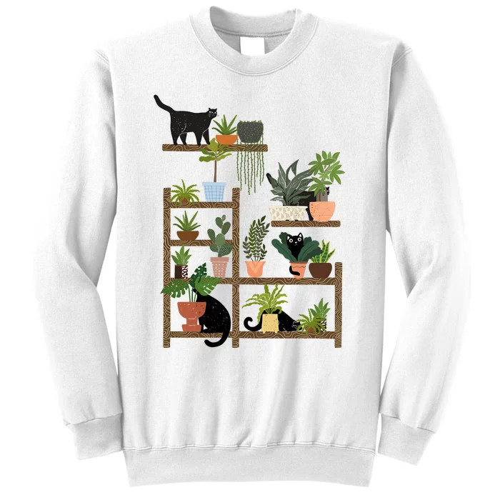 Cats And Plants Sweatshirt