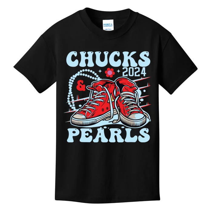 Chucks And Pearls Kids T-Shirt