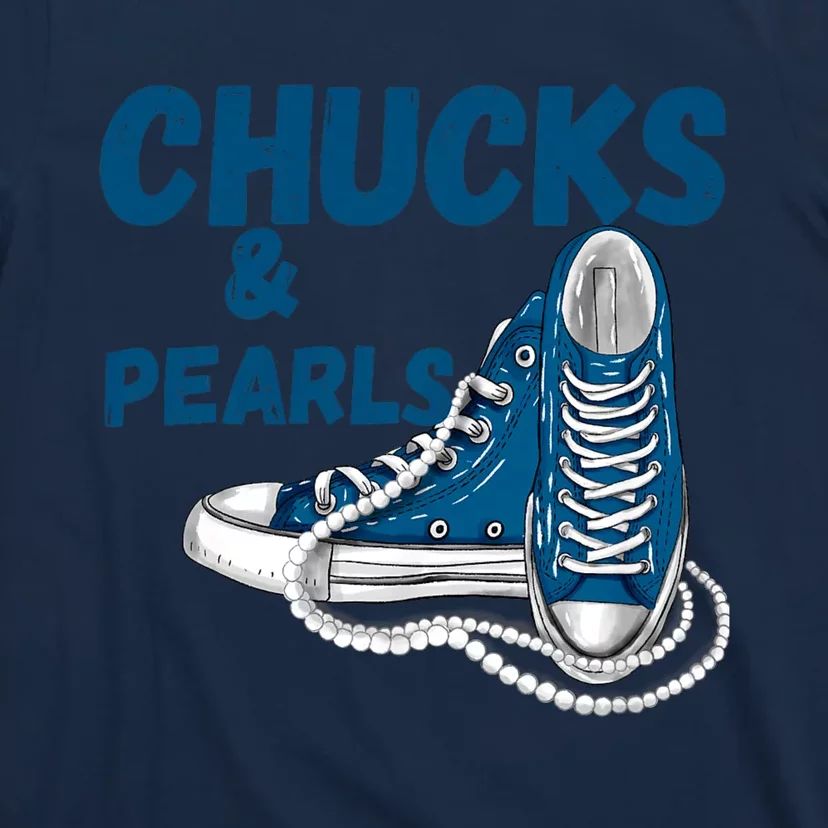 Chucks And Pearls Cute Women T-Shirt