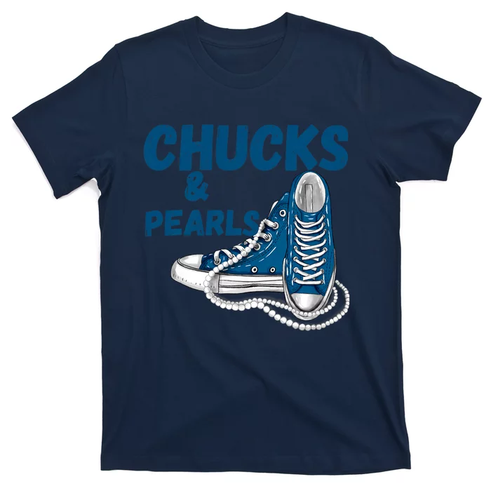 Chucks And Pearls Cute Women T-Shirt