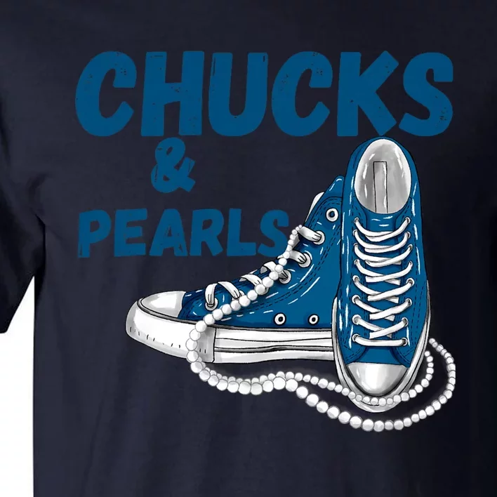 Chucks And Pearls Cute Women Tall T-Shirt