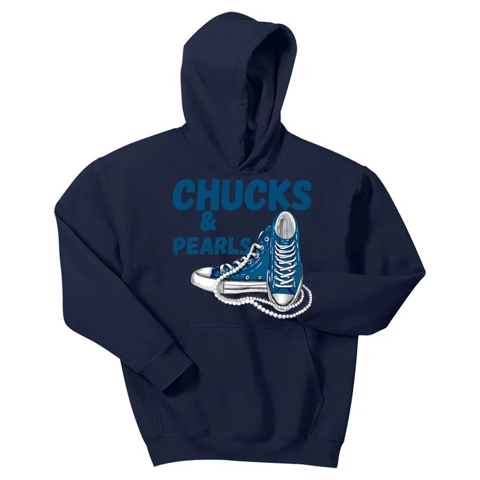 Chucks And Pearls Cute Women Kids Hoodie