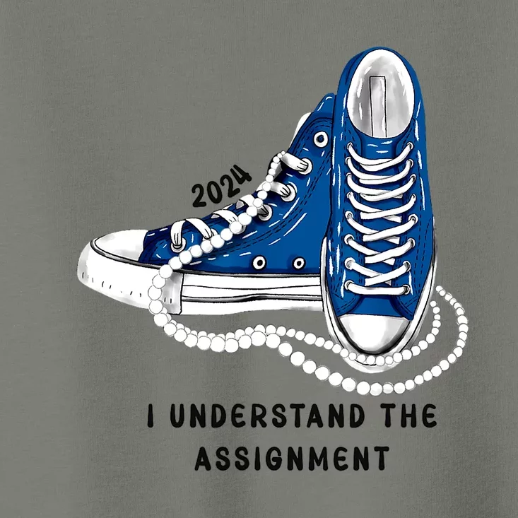 Chucks And Pearls I Understand The Assignment Kamala Harris Gift Toddler T-Shirt