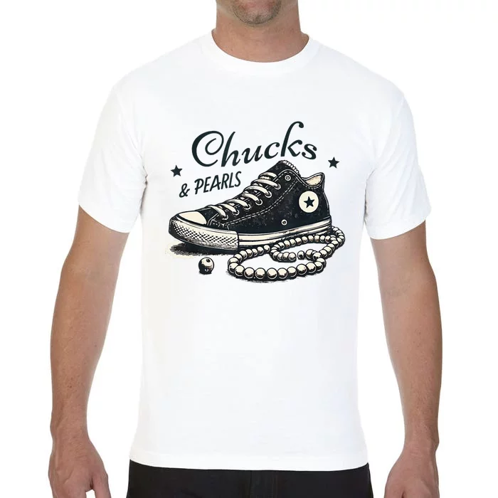 Chucks And Pearls IM With Her Kamala 2024 Comfort Colors T-Shirt