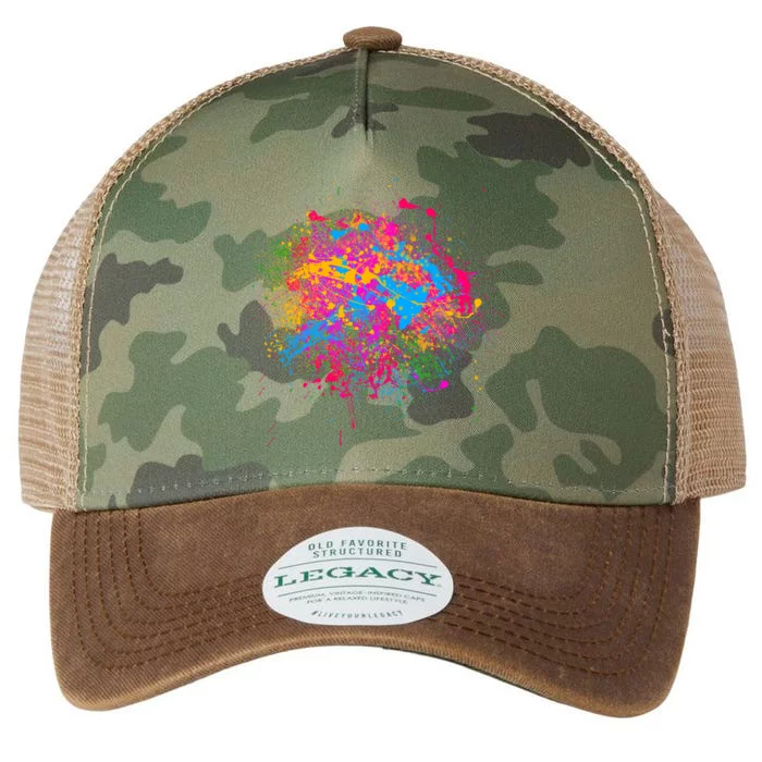 Colorful Artsy Paint Splat Legacy Tie Dye Trucker Hat