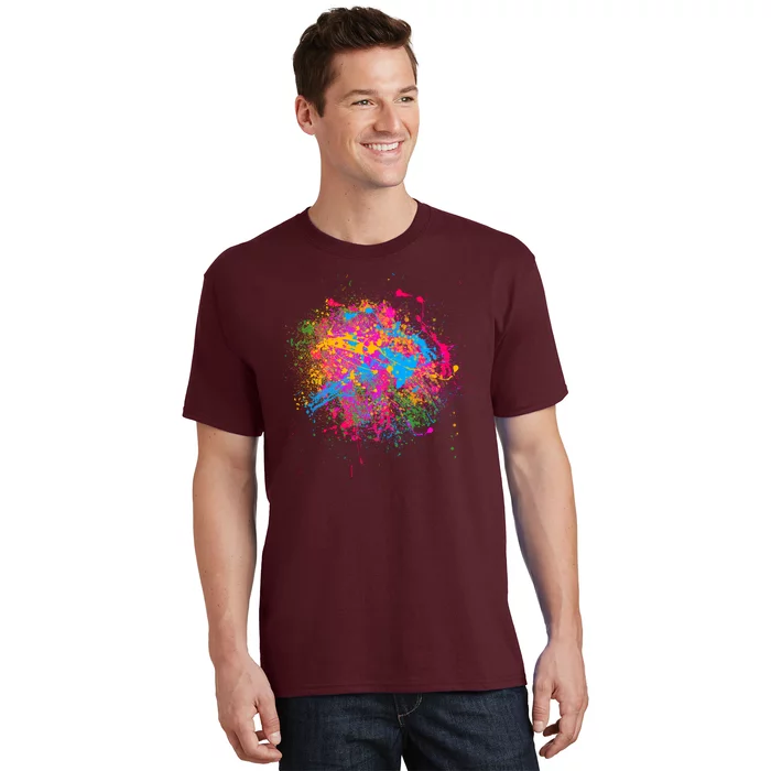 Colorful Artsy Paint Splat T-Shirt