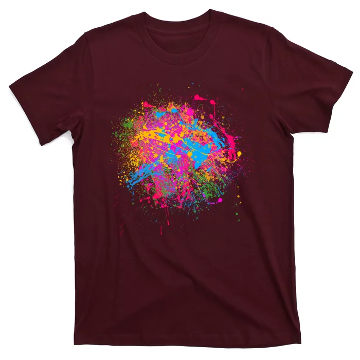 Colorful Artsy Paint Splat T-Shirt