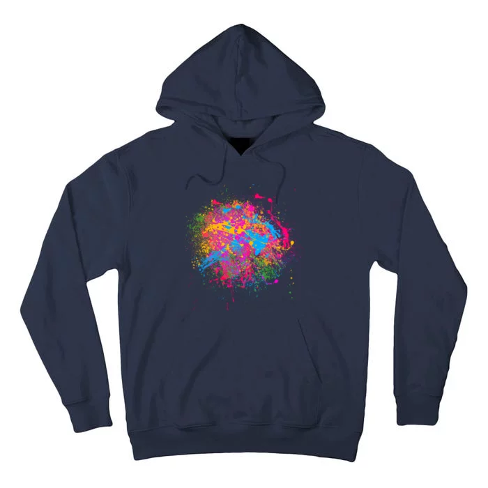 Colorful Artsy Paint Splat Tall Hoodie