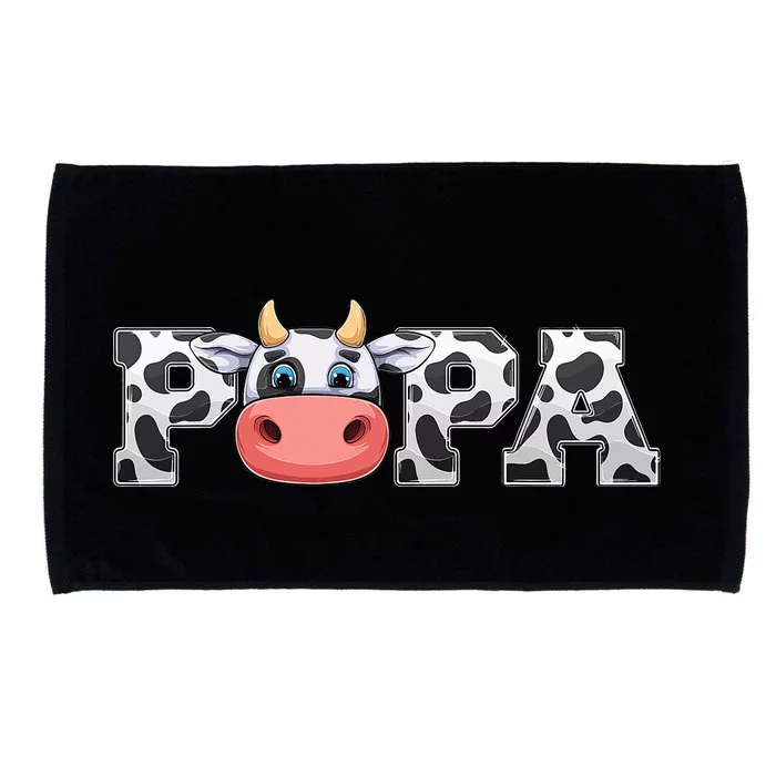 Cow Animal Pattern Farmer Cow Father Papa Microfiber Hand Towel