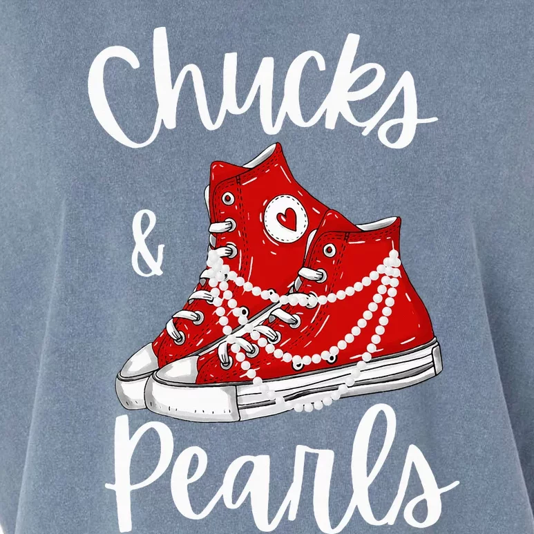 Chucks And Pearls Cute Women Garment-Dyed Women's Muscle Tee